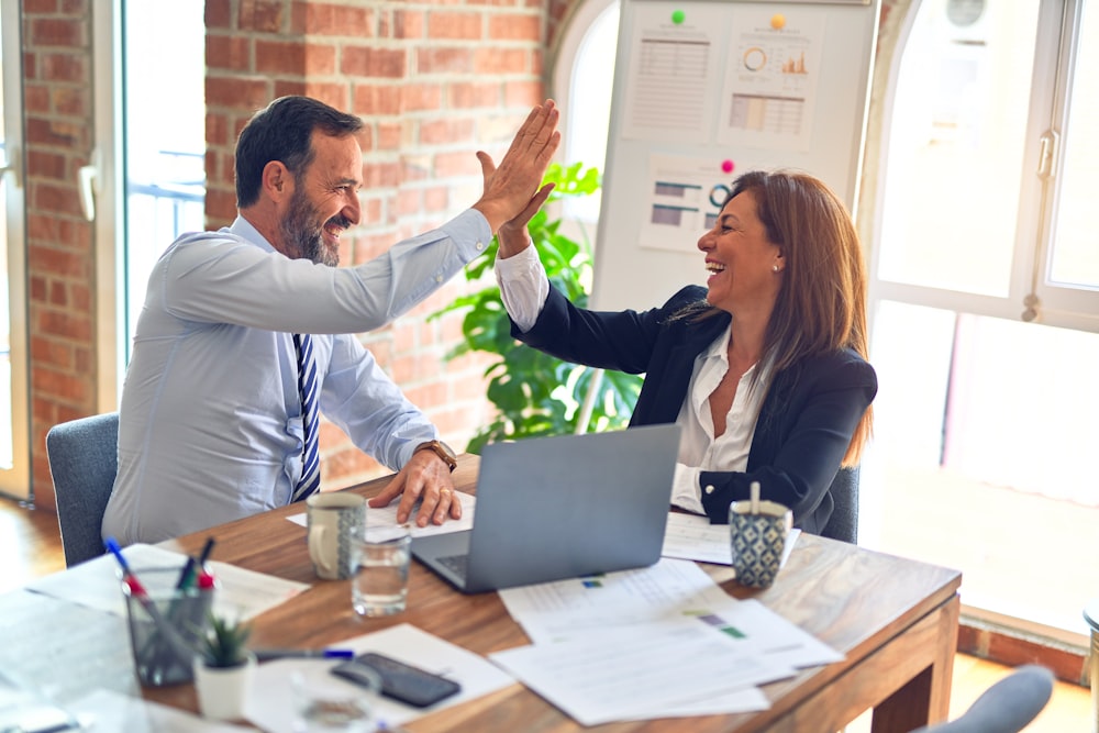 Business team working together